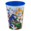 Copo Azul Escuro 3 Personagens 260ml - Sonic - Image 1