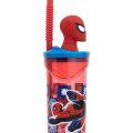 Copo C/ Palhinha e Tampa 3D "Trust"  360ml - Spiderman - Image 2