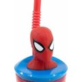 Copo C/ Palhinha e Tampa 3D "Trust"  360ml - Spiderman - Image 4
