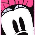 Manta Polar Rosa Minnie com Cara - Image 1