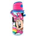 Cantil de Alumínio Flip Rosa e Azul "I Love Rainbows" 600ml - Minnie - Image 1