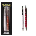 Conjunto de Esferográficas Branca e Vermelha Pokemon c/ Pokebolas em caixa - Pokémon - Image 1