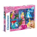 Clementoni - Puzzle Princesas Disney 3D (104 pcs) - Image 1