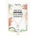 Colar Pomba Aço Prateado "Neste Dia de Comunhão, Os Teus Sonhos Levantam Voo" - Lovely Story - Image 1