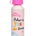 Cantil de Alumínio Rosa C/ Tampa Roxa 520ml 3 Personagens - Princesas - Image 2