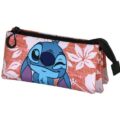 Stitch - Estojo Triplo Rosa c/ Flores Brancas "Maui" - Image 2