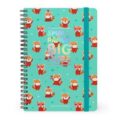 Caderno c/ Espiral e Linhas "Panda Vermelho" - Legami - Image 1