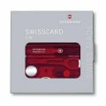 Cartão Multiusos Swisscard Lite Vermelho Transparente com Luz - Victorinox - Image 1